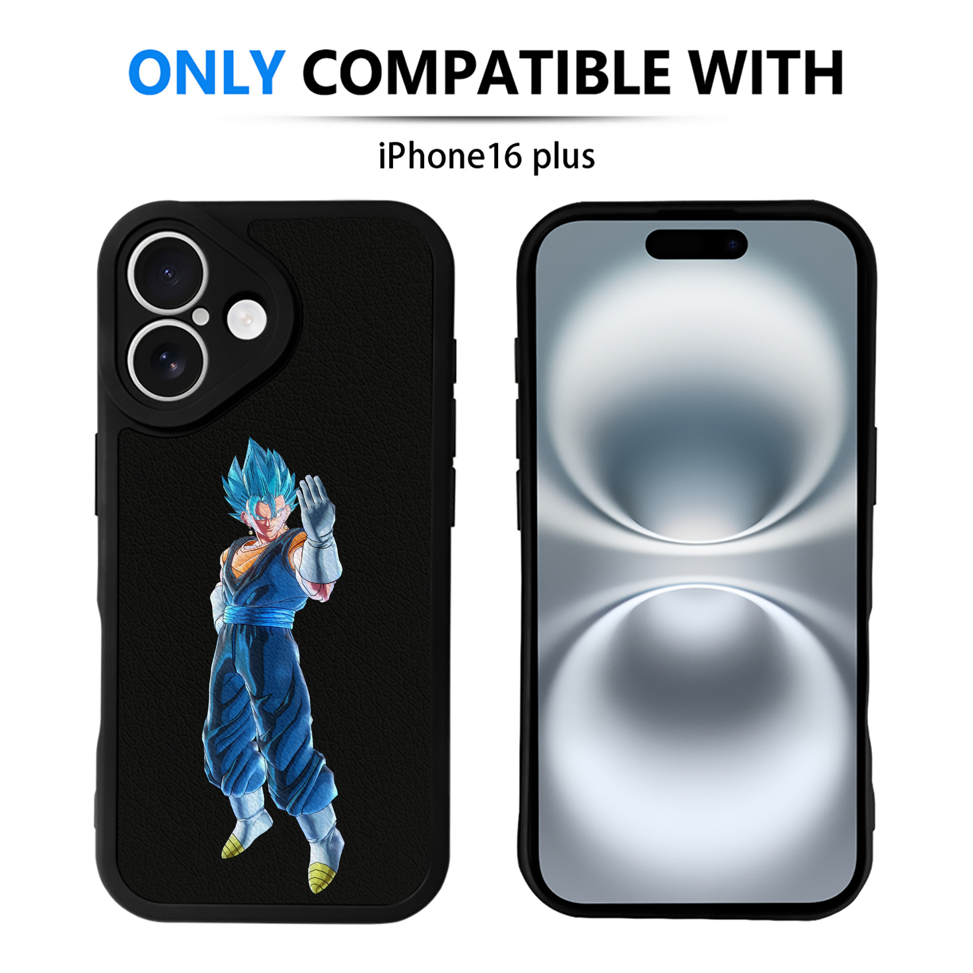 （画像用） ドラゴンボール ベジット DRAGON BALL Vegetto 【iPhone 16シリーズ対応】シリコンスマホケース（レザー調） 材質：シリコン